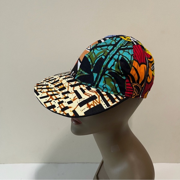 African Print Ankara Handmade Multicolor Bohemian Patchwork Baseball Cap - Picture 2 of 6